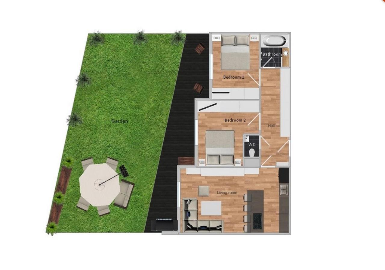 Krejcarek Garden Apartment Praag Buitenkant foto